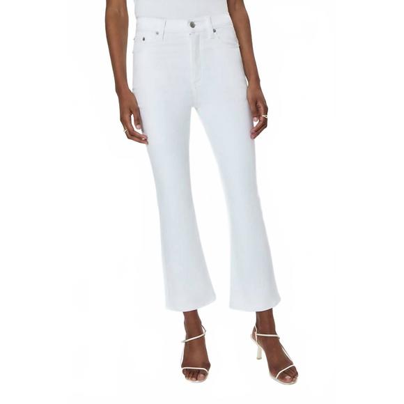 NEW PISTOLA lennon high rise crop boot jean in vivid white